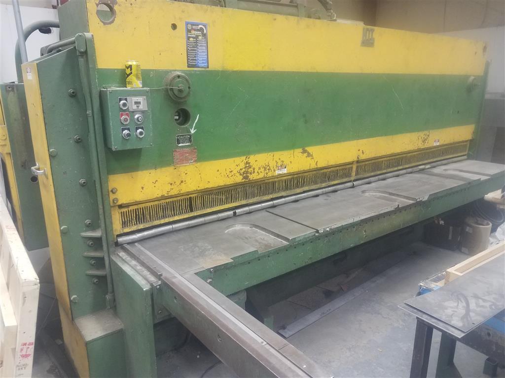 HTC 12 Foot x 3/8 Hydraulic Shear, Machine ID: 7084